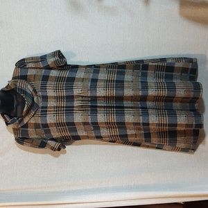 Womens plaid dress/long sweater. Size PL